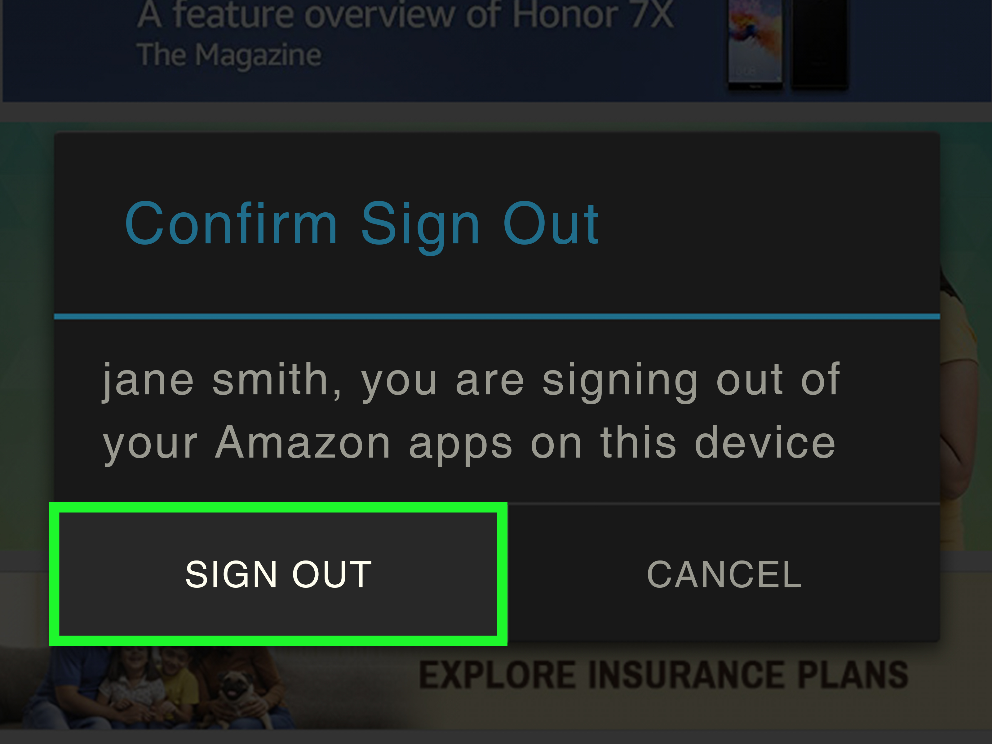How to Logout of Amazon on Android 5 Steps (with Pictures)