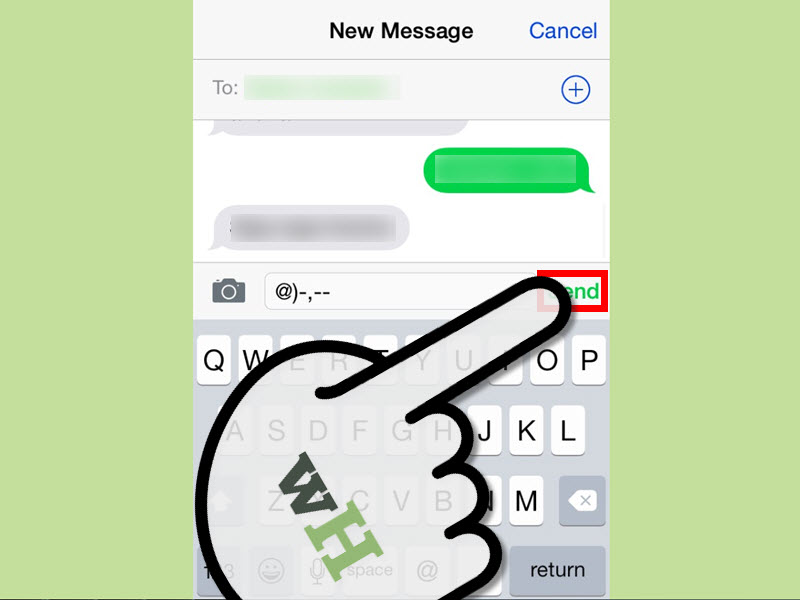 Text Message Pictures Using Symbols
