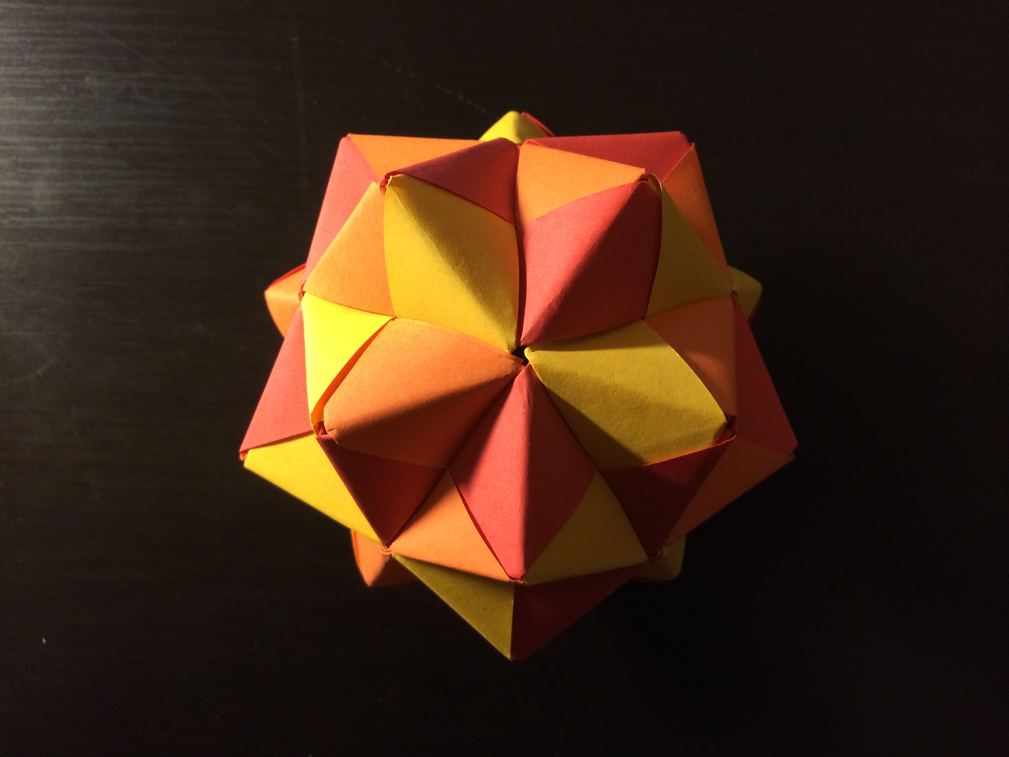 How to Make a Modular Origami Stellated Icosahedron