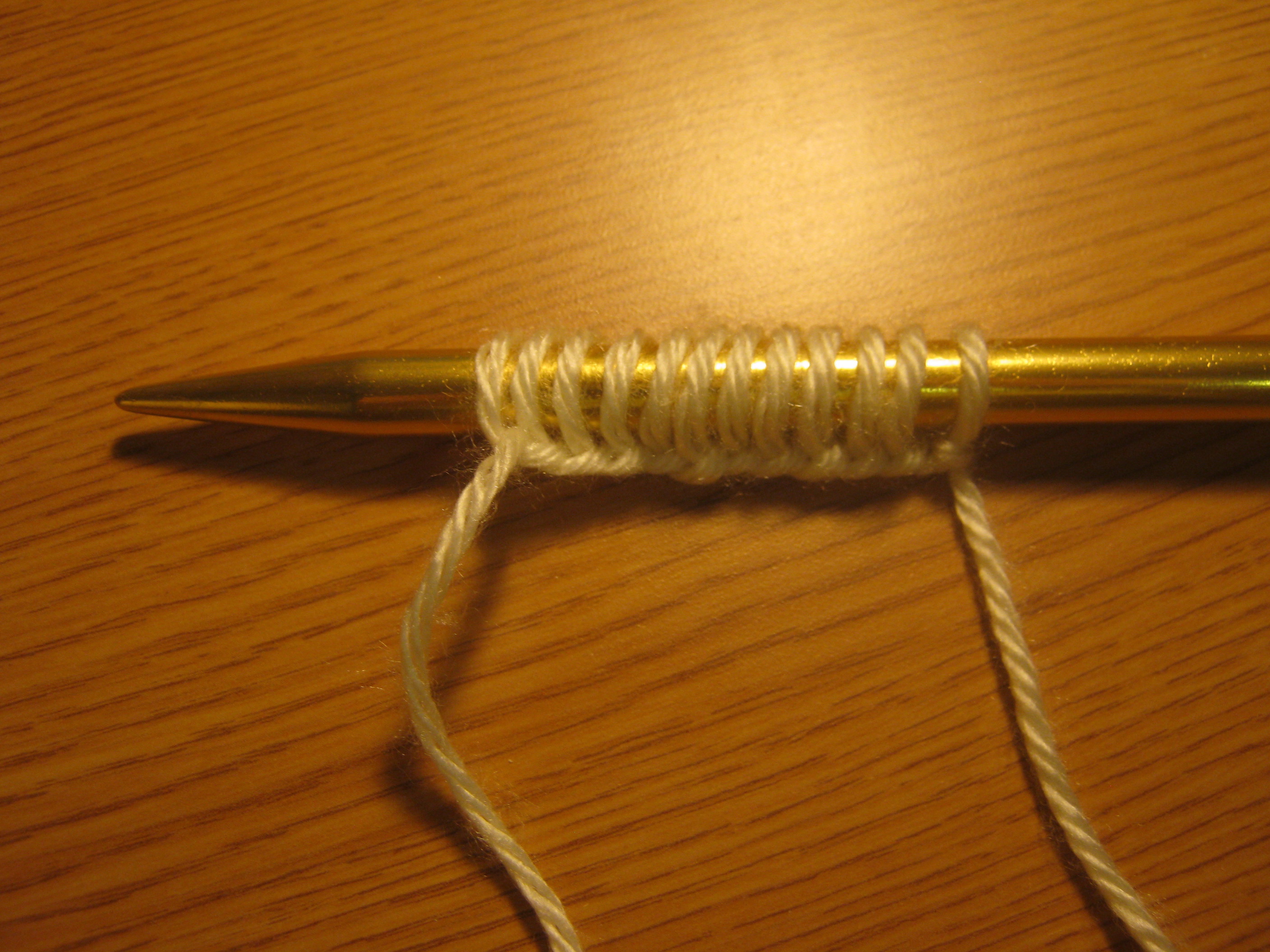 How to Knit a Backwards Loop Cast On 9 Steps