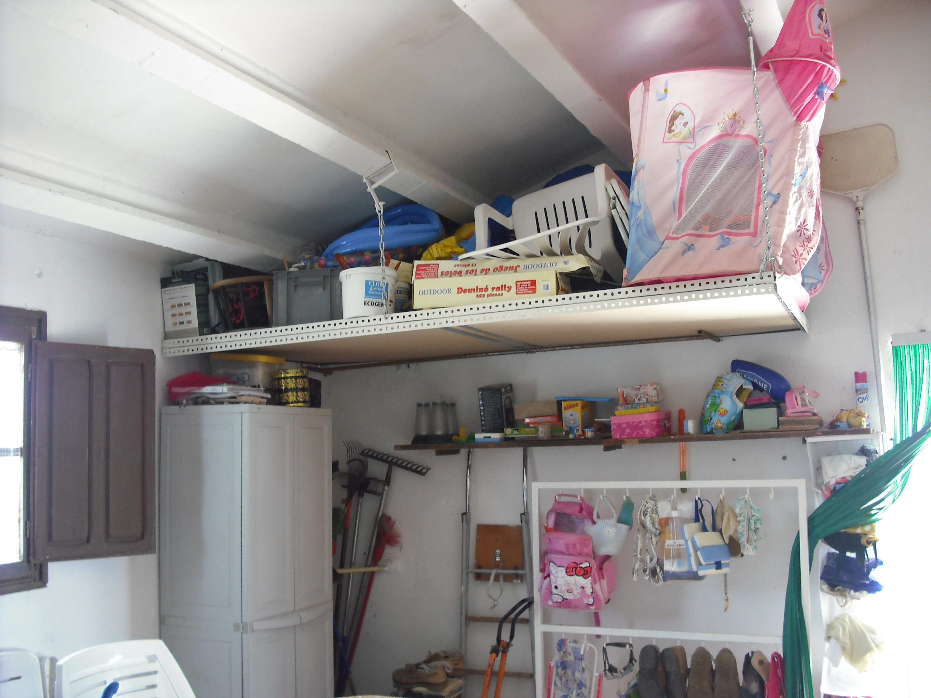 How to Make a Huge Hanging Shelf for a Cabin or Shed 12 Steps