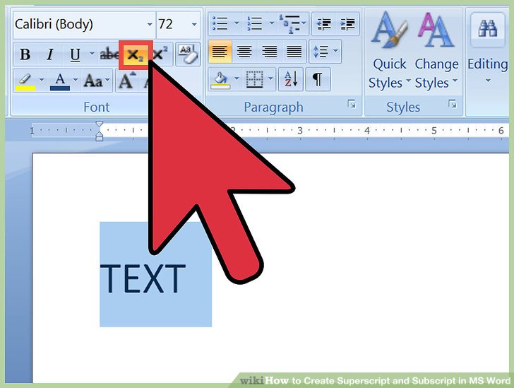 How to Create Superscript and Subscript in MS Word 8 Steps