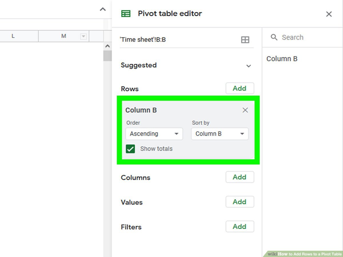 How To Add Rows A Pivot Table 9 Steps With Pictures