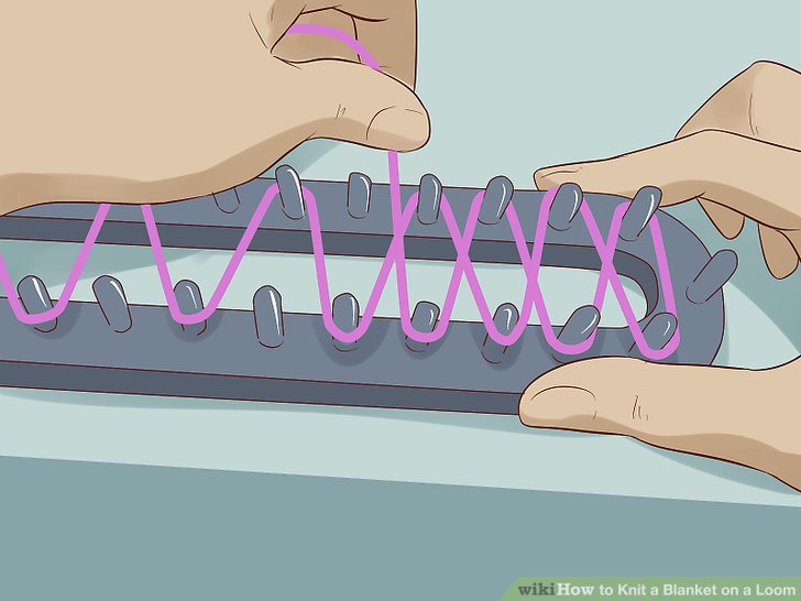 How to Knit a Blanket on a Loom (with Pictures) wikiHow