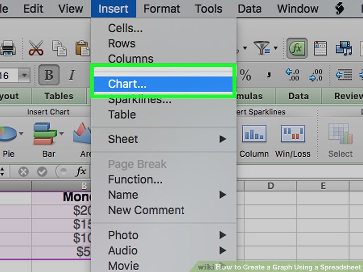 How to Create a Graph Using a Spreadsheet (with Pictures)