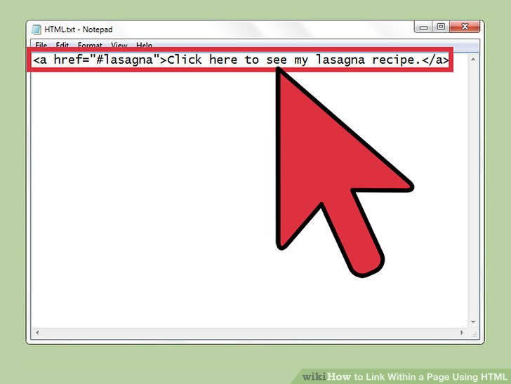 How to Link Within a Page Using HTML 8 Steps (with Pictures)