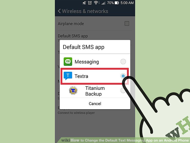 How to Change the Default Text Messaging App on an Android