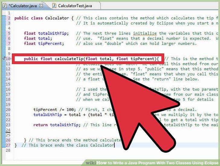 How to Write a Java Program With Two Classes Using Eclipse
