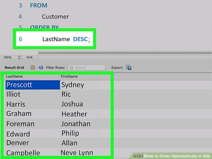 How to Order Alphabetically in SQL