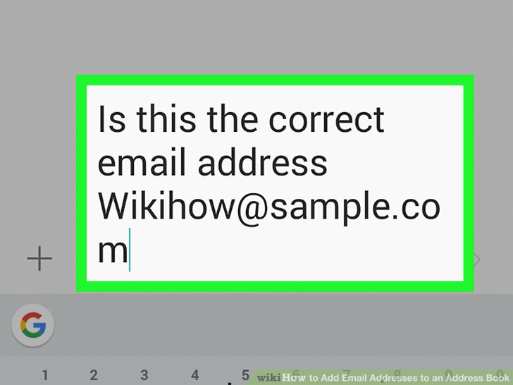 How to Add Email Addresses to an Address Book 9 Steps