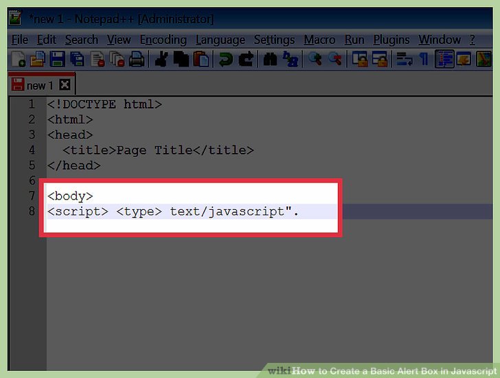 How to Create a Basic Alert Box in Javascript (with Pictures)