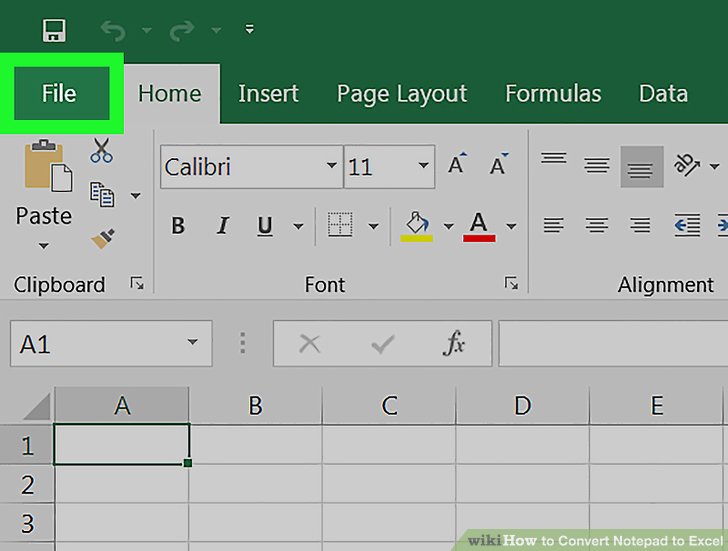 How to Convert Notepad to Excel 11 Steps (with Pictures)