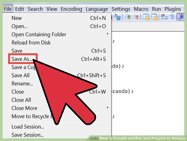 How to Compile and Run Java Program by Notepad 9 Steps