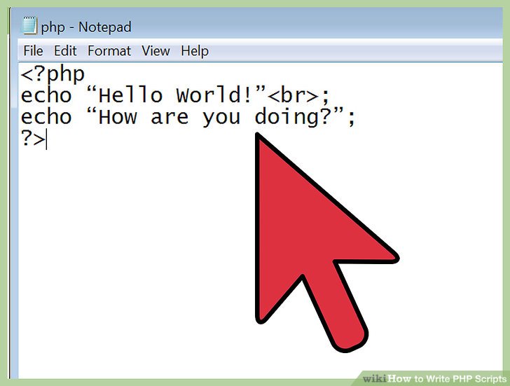 How to Write PHP Scripts (with Pictures) wikiHow