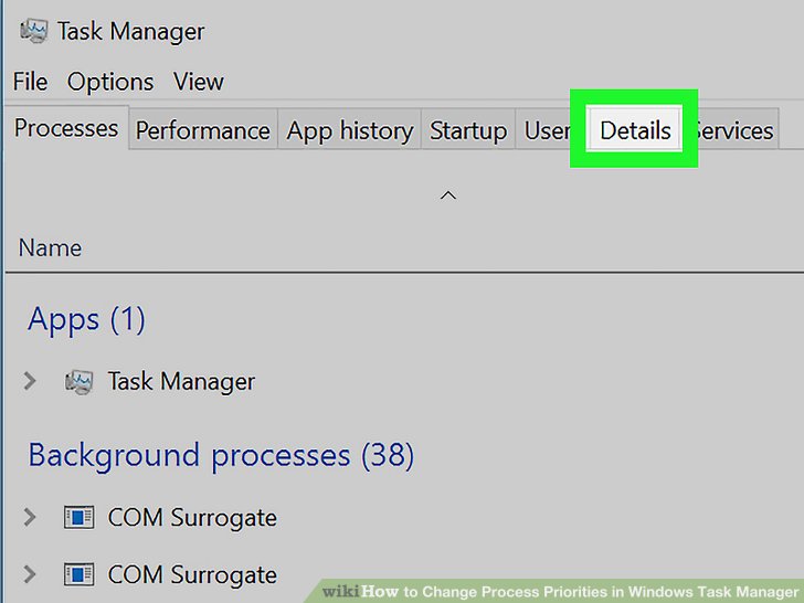 How to Change Process Priorities in Windows Task Manager 10 Steps