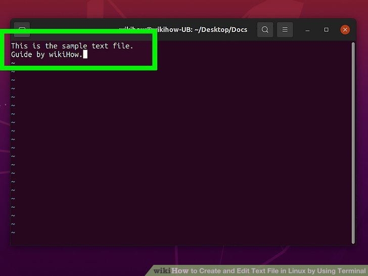 How to Create and Edit Text File in Linux by Using Terminal
