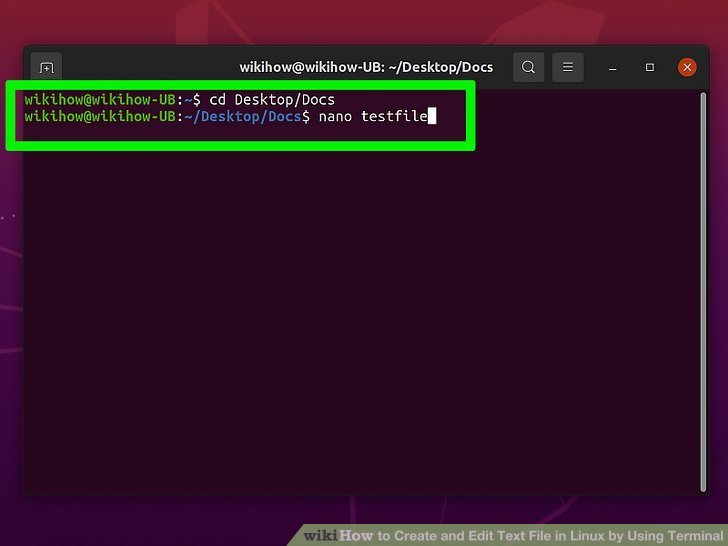 How to Create and Edit Text File in Linux by Using Terminal