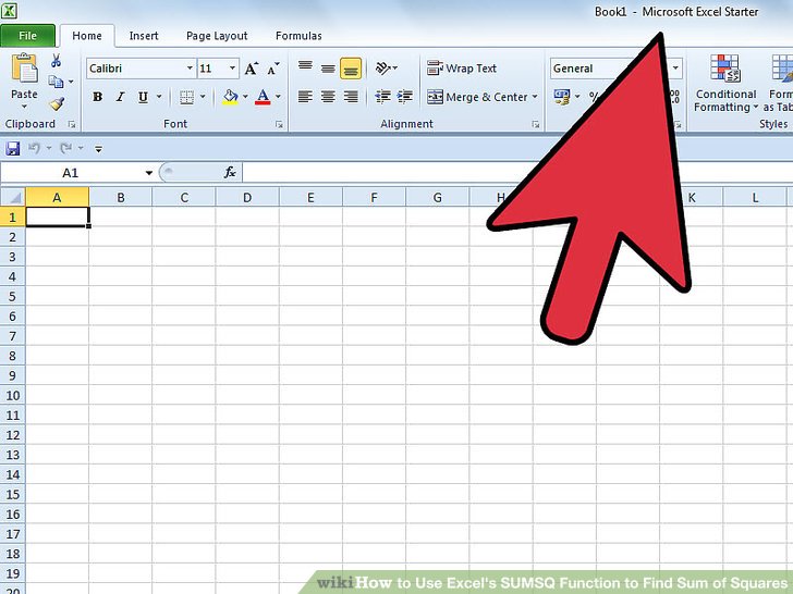 How To Find Sum Of Squares In Excel