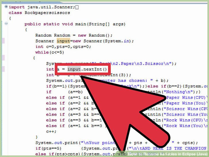 How to Rename Variables in Eclipse (Java) 4 Steps (with Pictures)