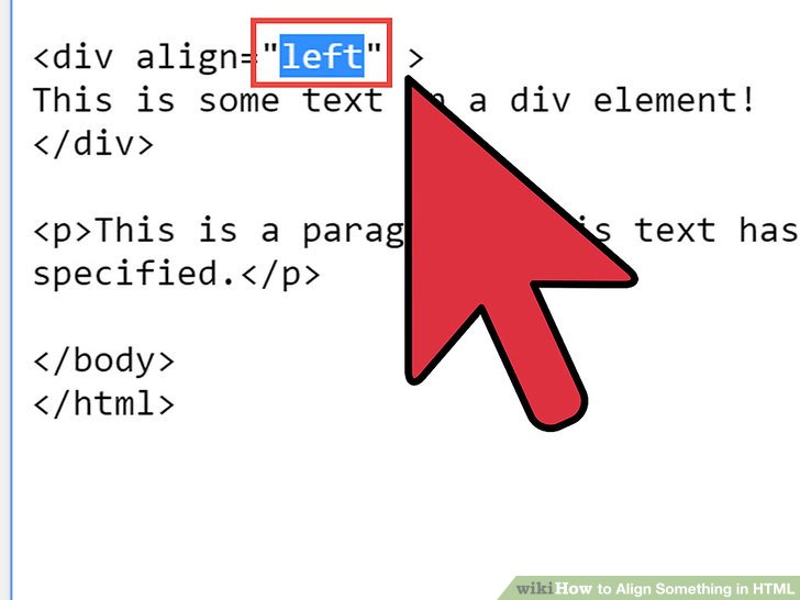 How to Align Something in HTML 10 Steps (with Pictures