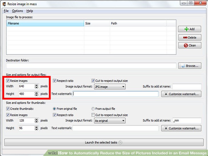 How to Automatically Reduce the Size of Pictures Included in an Email