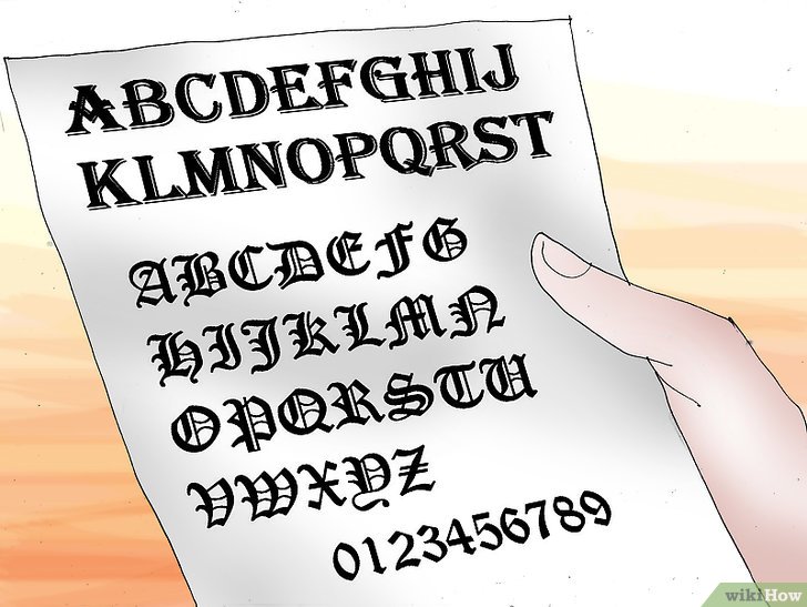 Ein Ouija Board herstellen (mit Bildern) wikiHow