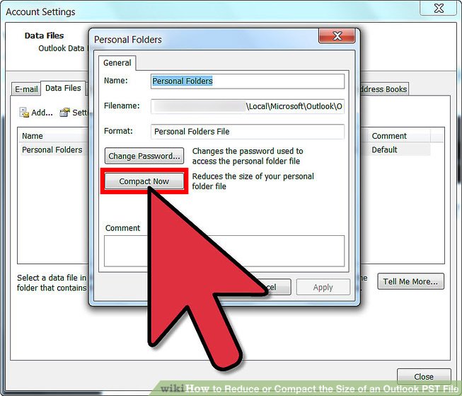 How to Reduce or Compact the Size of an Outlook PST File 8 Steps