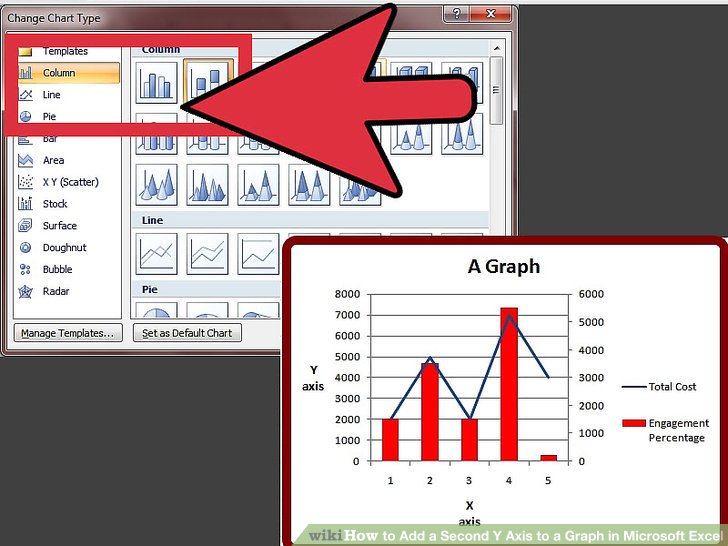 How to Add a Second Y Axis to a Graph in Microsoft Excel 8 Steps