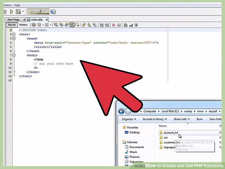 How to Create and Call PHP Functions 13 Steps (with Pictures)