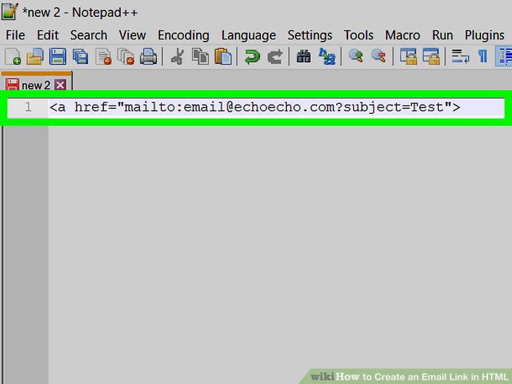 How to Create an Email Link Using HTML Programming 9 Steps