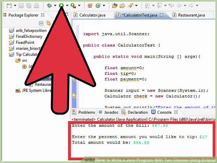 How to Write a Java Program With Two Classes Using Eclipse