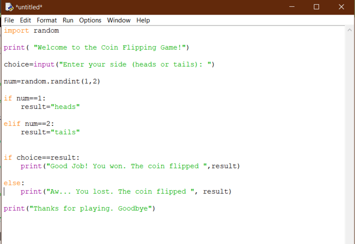 How to Write a Coin Flipping Program on Python (with Pictures)