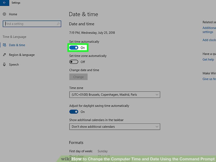 How to Change the Computer Time and Date Using the Command Prompt