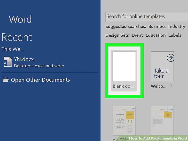 5 Ways to Add Backgrounds in Word wikiHow