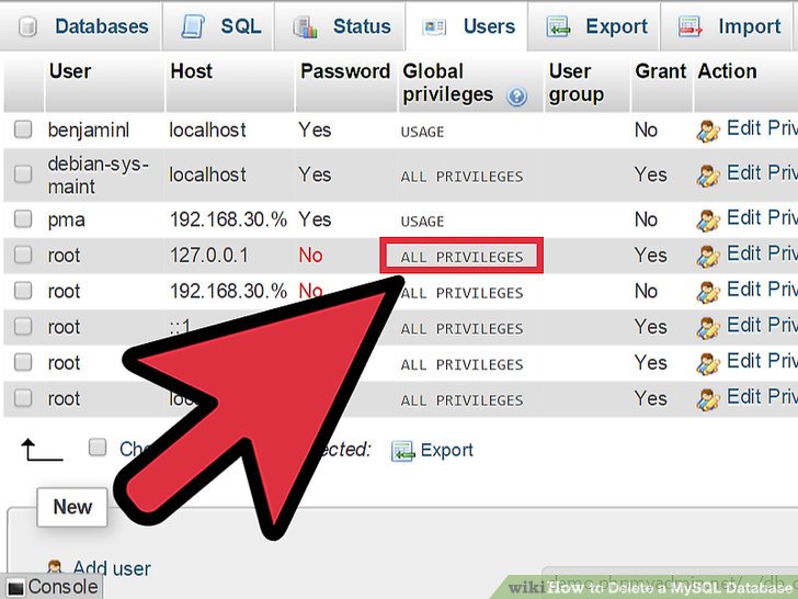 How to Delete a MySQL Database 5 Steps (with Pictures) wikiHow