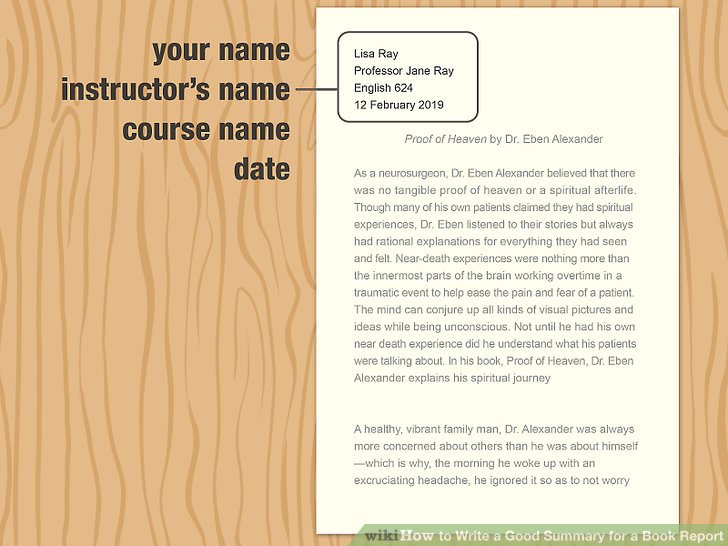 How to Write a Good Summary for a Book Report (with Pictures)