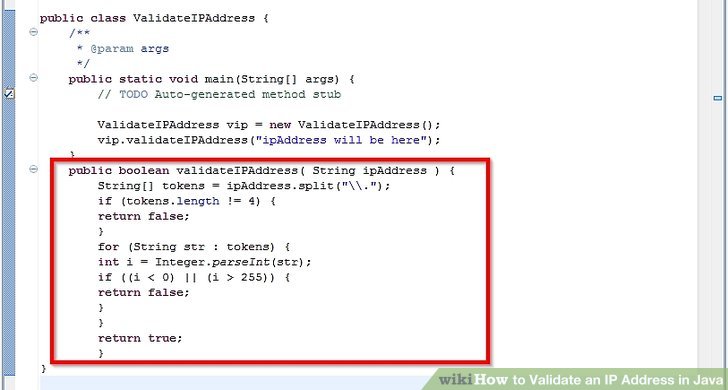 How to Validate an IP Address in Java 2 Steps (with Pictures)