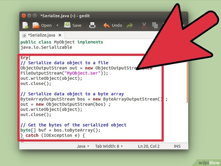 Come Serializzare un Oggetto in Java 7 Passaggi