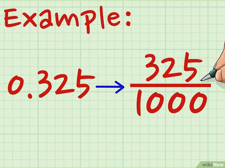 Comment convertir un chiffre décimal en fraction