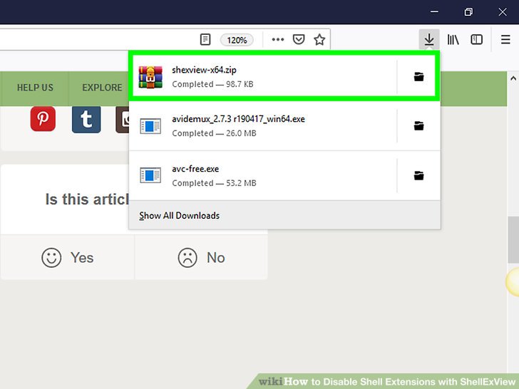 How to Disable Shell Extensions with ShellExView 13 Steps