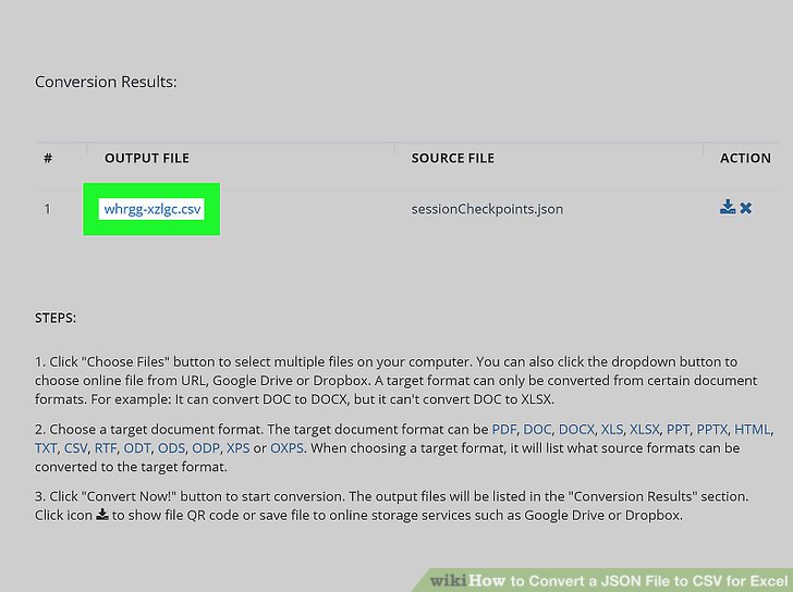Easy Ways to Convert a JSON File to CSV for Excel 6 Steps