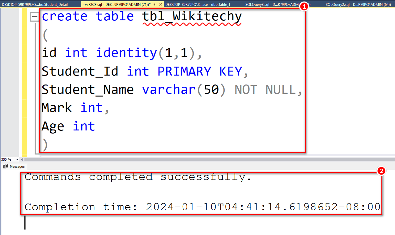 SQL Primary Key Constraint Create primary keys in SQL Server