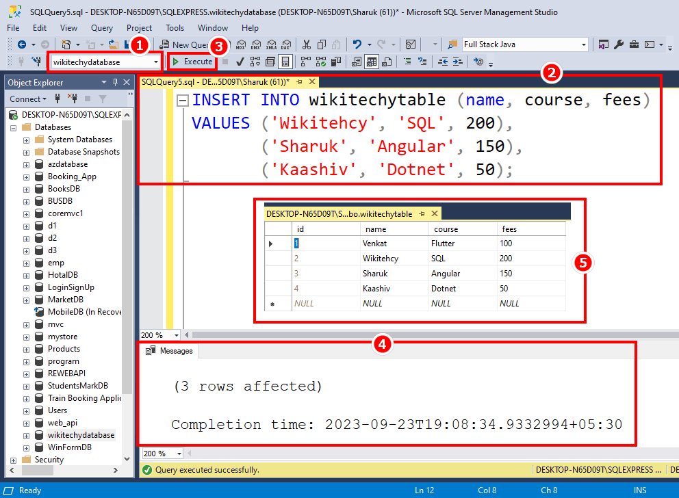SQL Insert into Query How to Insert Into a Table Query