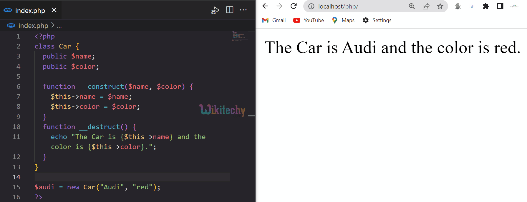 PHP Oops Destructor PHP Constructors and Destructors wikitechy