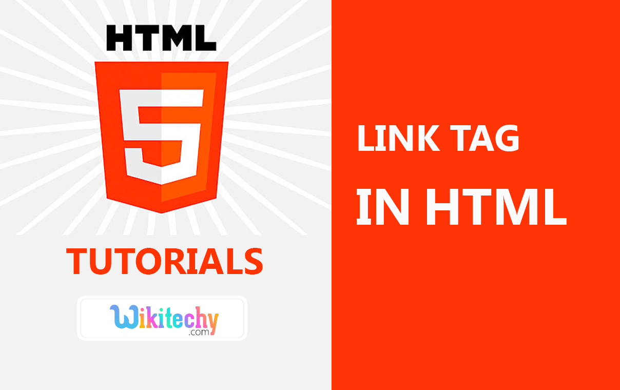 html tutorial link tag in HTML html5 html code html form In