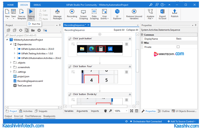 Creating Script in UiPath UiPath Tutorial wikitechy