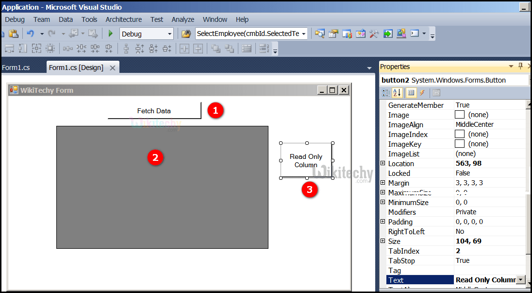 C Readonly C Controls Datagridview Read Only Columns By Microsoft Award MVP c c