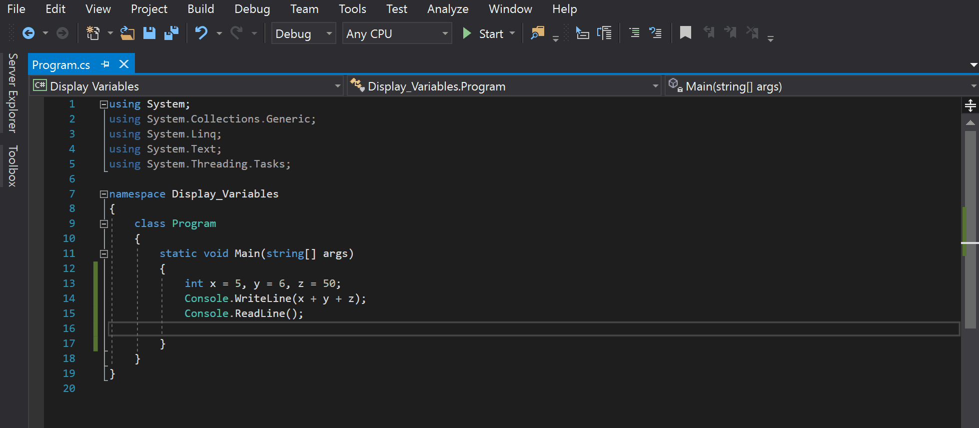 C Display Variable How to Display a Variable in Console C