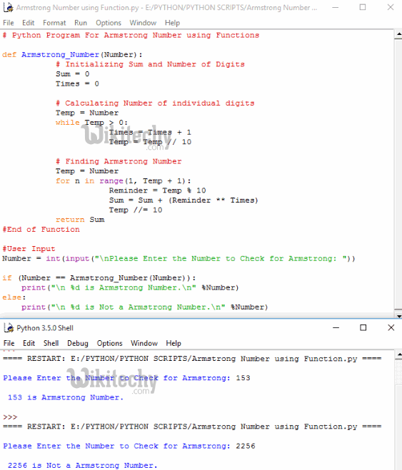 python tutorial Python Program For Armstrong Number By Microsoft