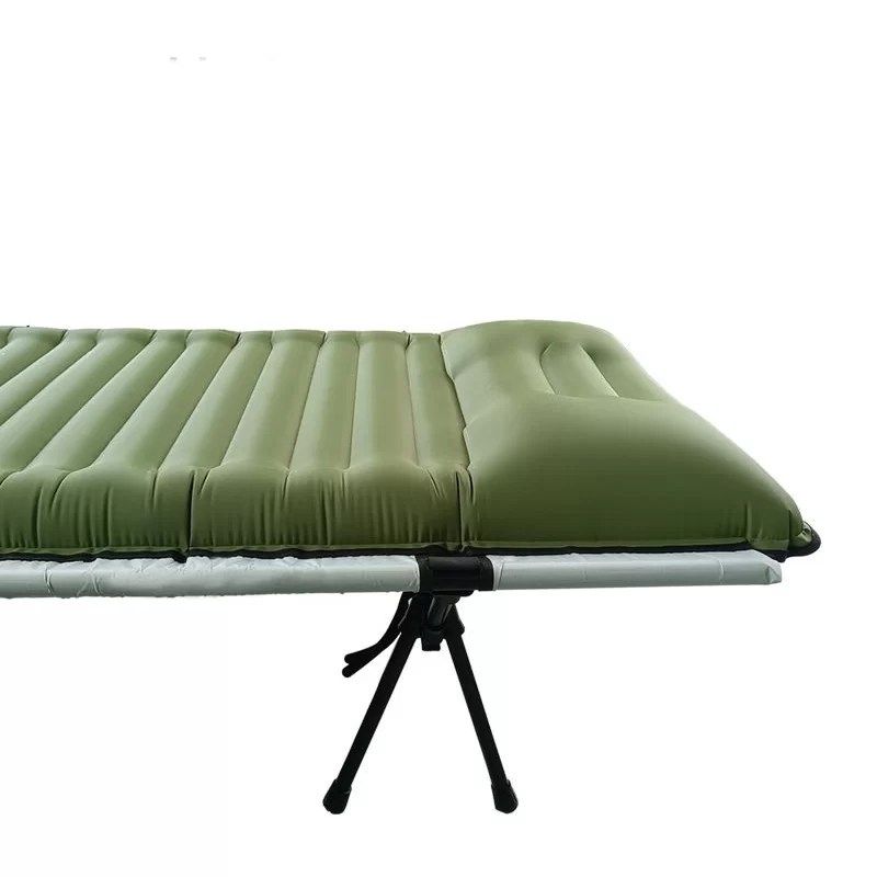 Ultralight Compact Travel Aluminum Camping Cot with Builtin Pump Self